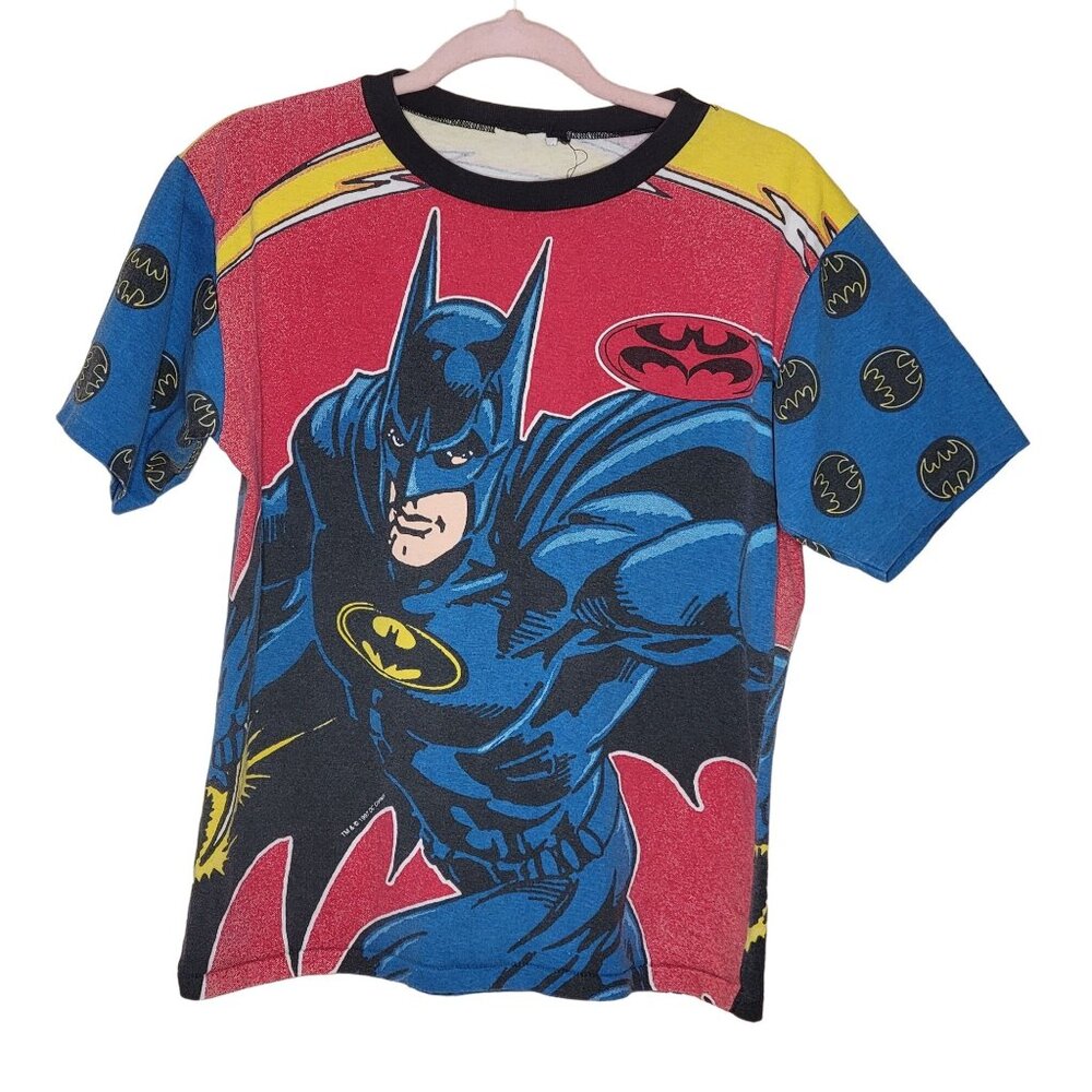 VTG 1997 DC Comics Batman T‑Shirt M/L Front & Back Graphic Action Tee